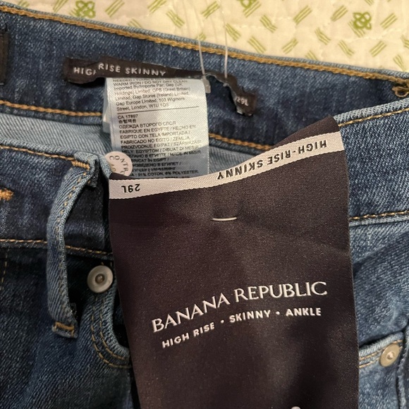 Banana Republic Women’s High Rise Skinny Ankle Jeans, Size 29L - Picture 10 of 15